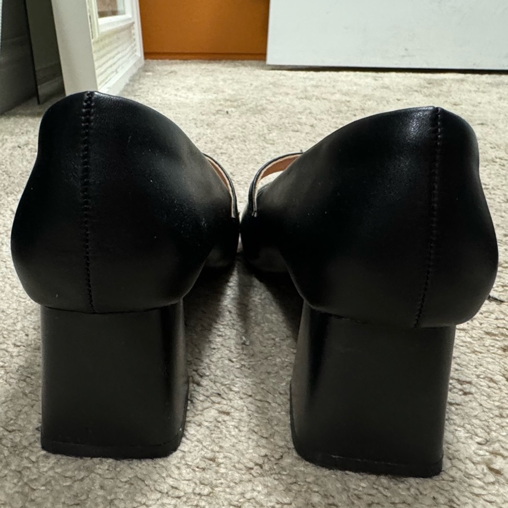 Black Mary Jane Block Heel Pumps | Size 9 | Balletcore | Classic - Picture 6 of 6